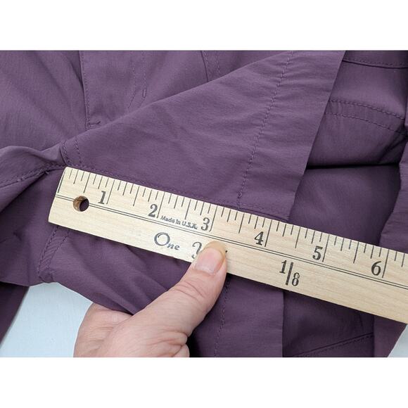 BUNDLE! Eddie Bauer Womens 4 Shorts Nylon Blue Purple Hiking Camping Fishing - Picture 9 of 10